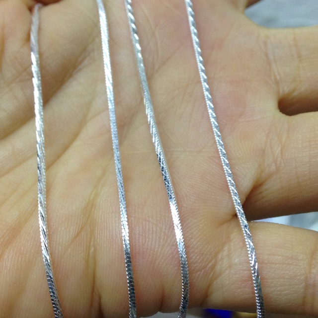 Dây mỳ vuông phay sáng bạc thật