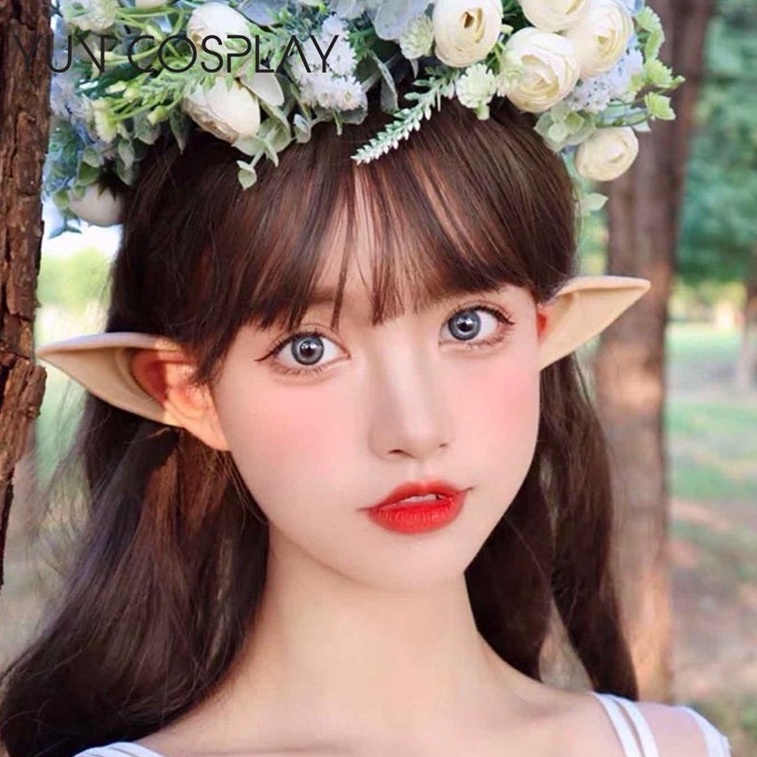 Cặp tai nhọn bằng cao su hóa trang yêu tinh, tai giả tiên nữ hóa trang halloween