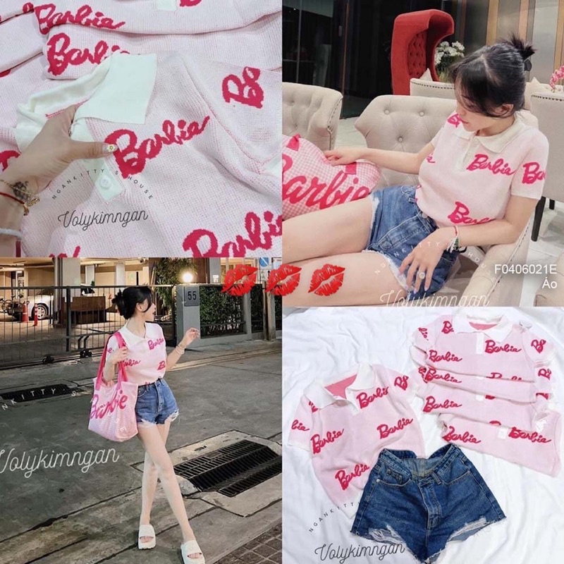 Áo len hồng babie