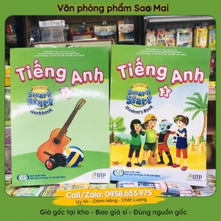 Tiếng anh lớp 3 smart star  (bài học +bài tập)  (Văn phòng phẩm Sao Mai)