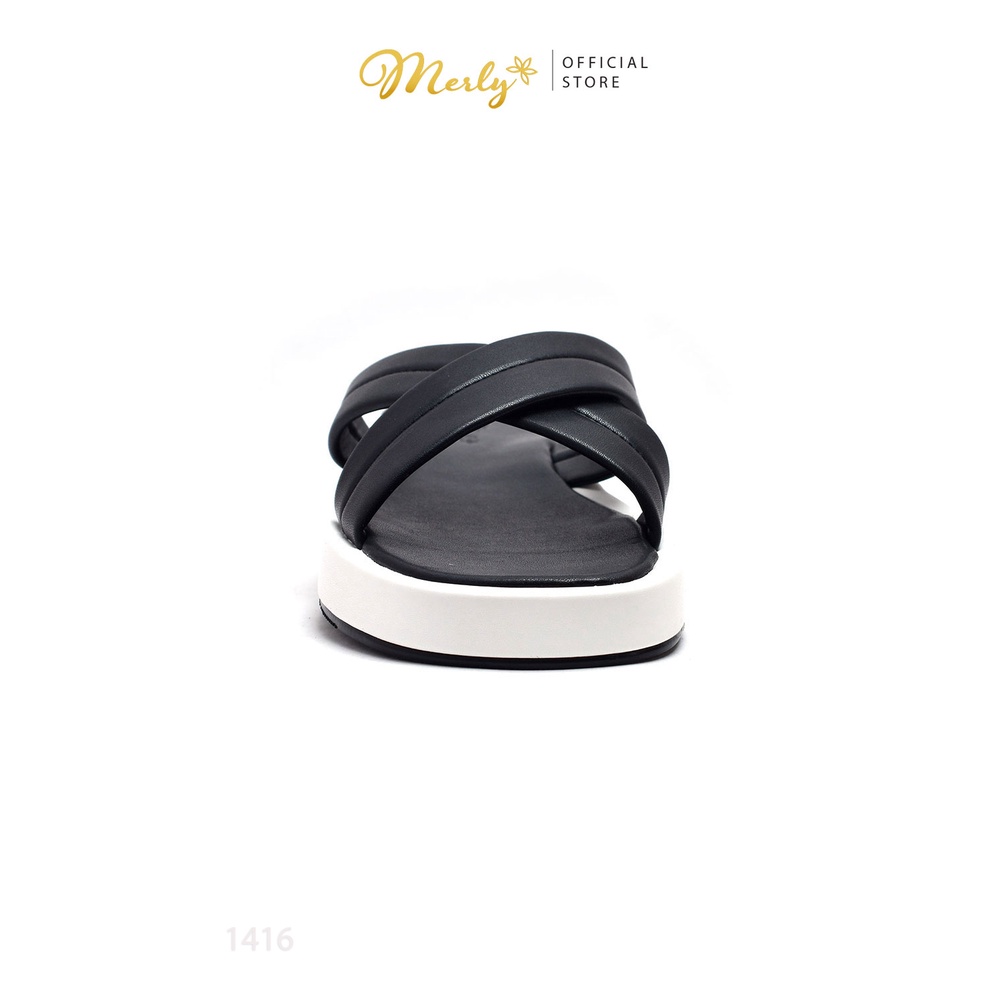 Dép đế bánh mì quai chéo Merly 1416