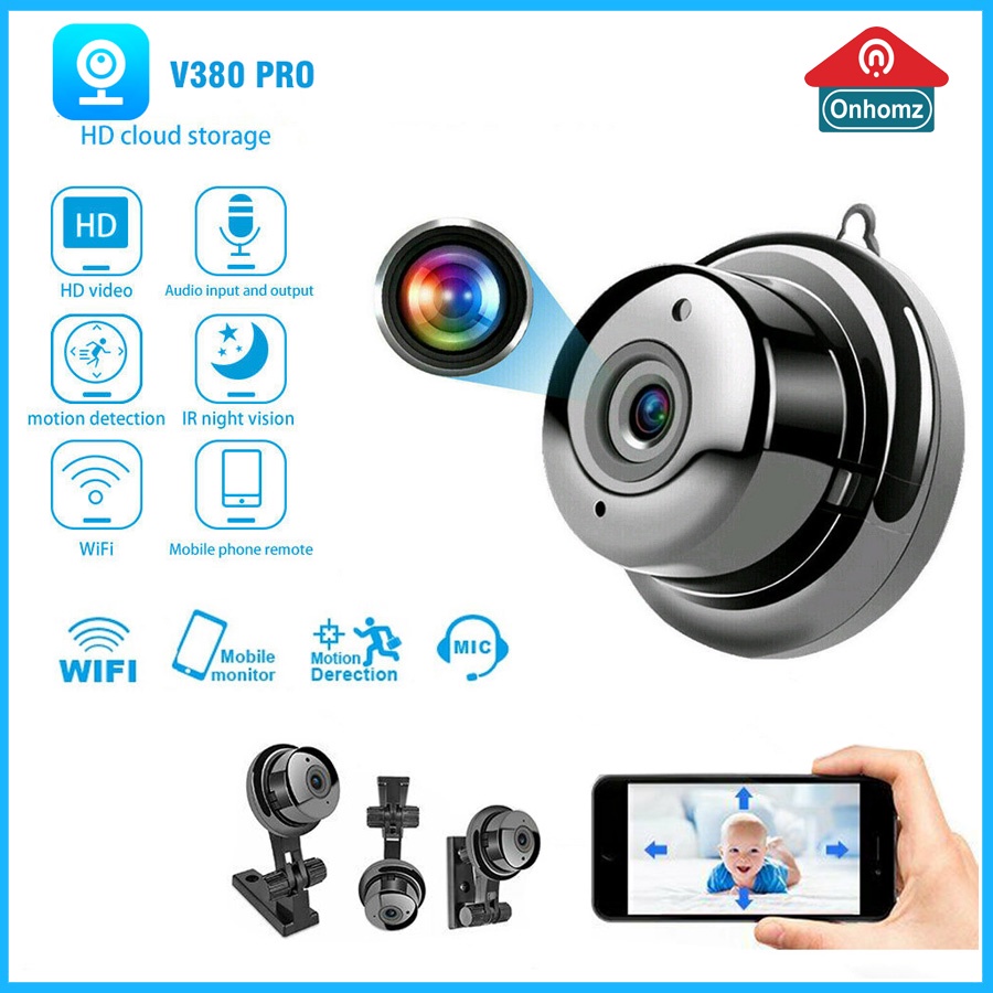 ⚡️Freeship⚡️Camera Giám sát Wifi Không Dây HD 1080P Camera An Ninh IP HỒNG NGOẠI Nhìn Đêm