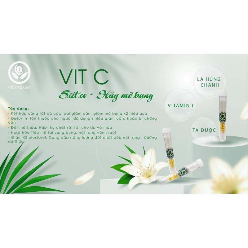 VIÊN SIẾT EO HUỶ MỠ VIT-C lọ 7 viên