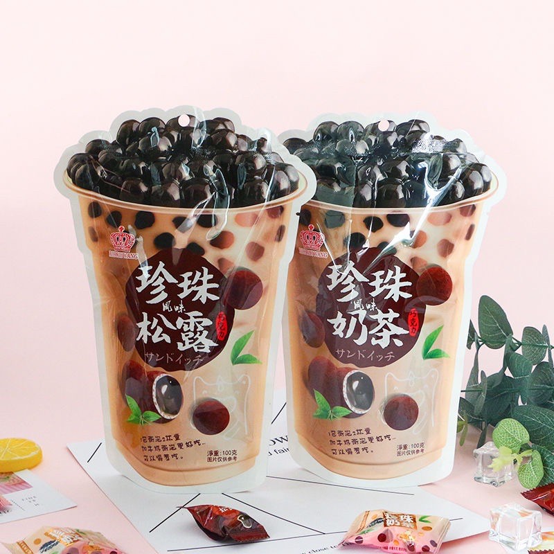 [Mã 77FMCGSALE1 giảm 10% đơn 250K] [SẴN] Kẹo trà sữa trân châu đường đen- túi 100g | BigBuy360 - bigbuy360.vn