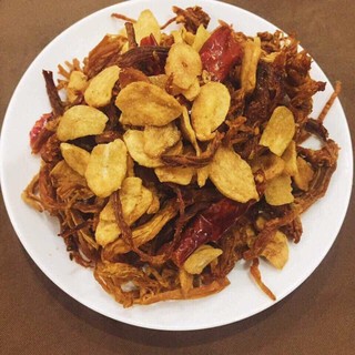3KG Khô Heo Cháy Tỏi Đã Đóng Zíp 500GR/GÓI