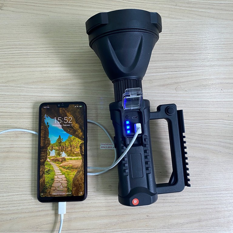 Đèn pin xách tay W590 pha to chiếu cực xa, bóng led P50 siêu sáng – (mã DP152) | BigBuy360 - bigbuy360.vn
