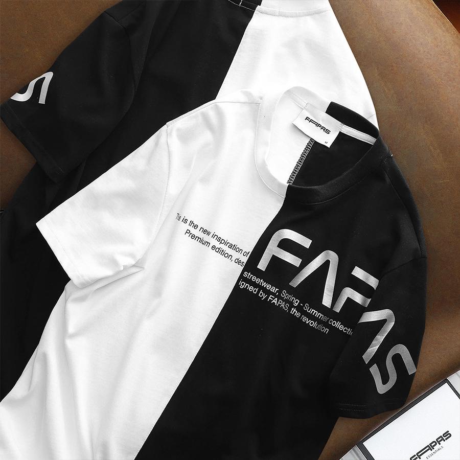 Áo Thun Nam Moty Họa Tiết Màu Đối Xứng Chất Vải Cotton Mềm Mịn Thấm Hút Tốt Form Regular - FAPAS