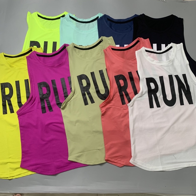 ÁO TẬP GYM NỮ, TANKTOP RUN VẢI THUN LƯỚI SIÊU XINH