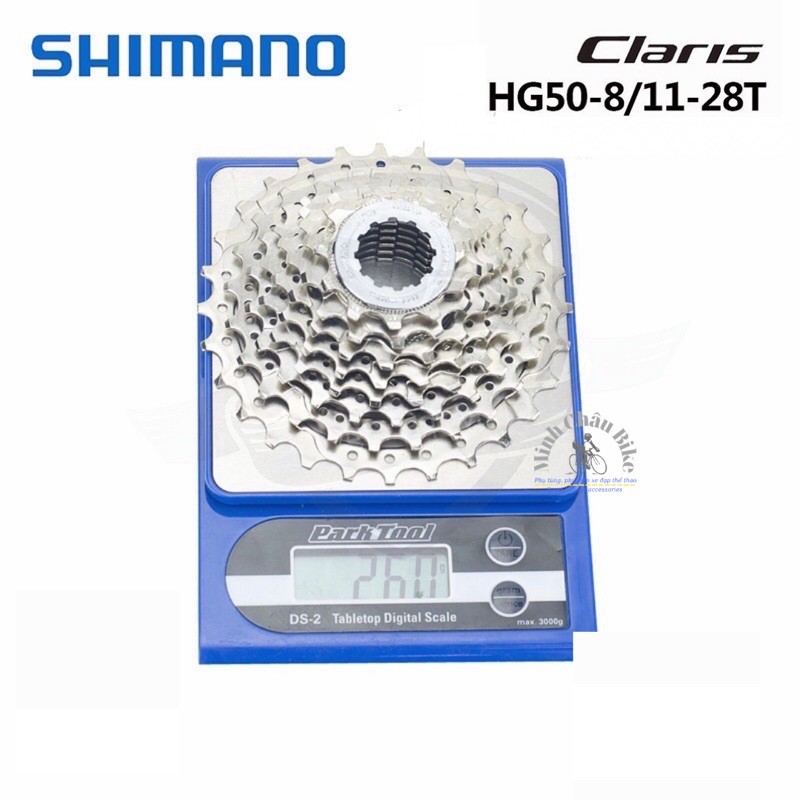 Líp thả líp 8 xe đạp Shimano CS-HG50-8 12-25T/ 11-28T hàng Chính Hãng