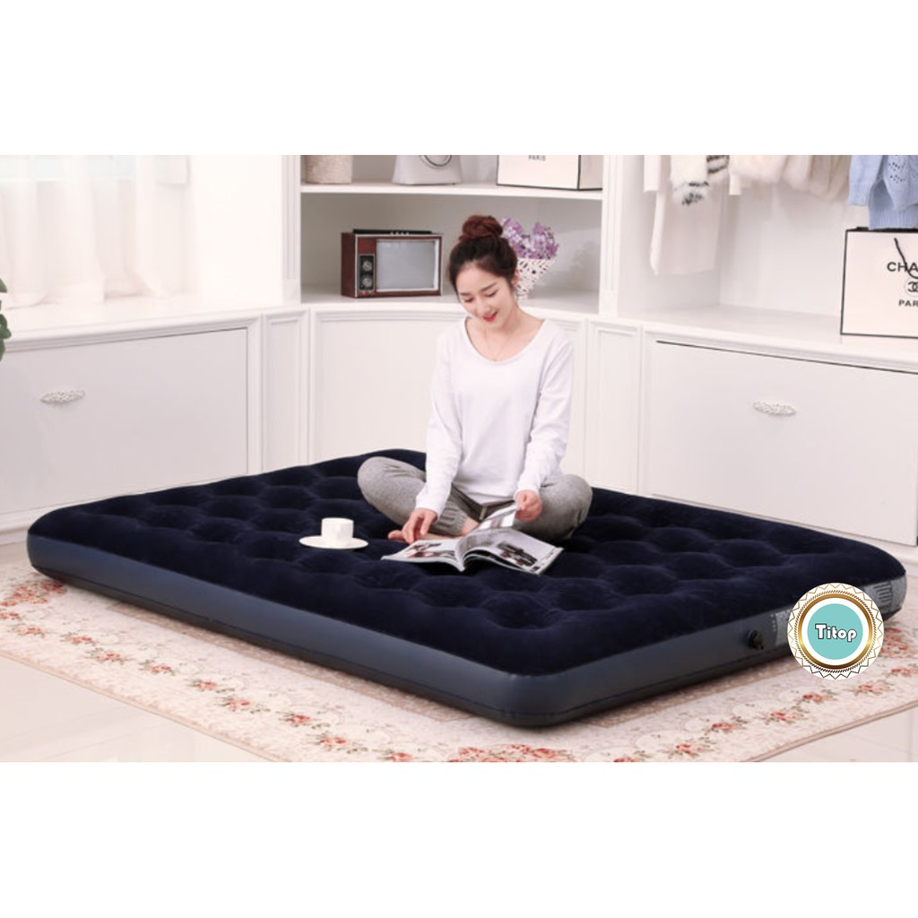 Nệm Hơi 191cm*137cm*22CM, 203cm*152cm*22cm đệm hơi Cao Cấp Bestway [TẶNG KÈM BƠM ĐIỆN]