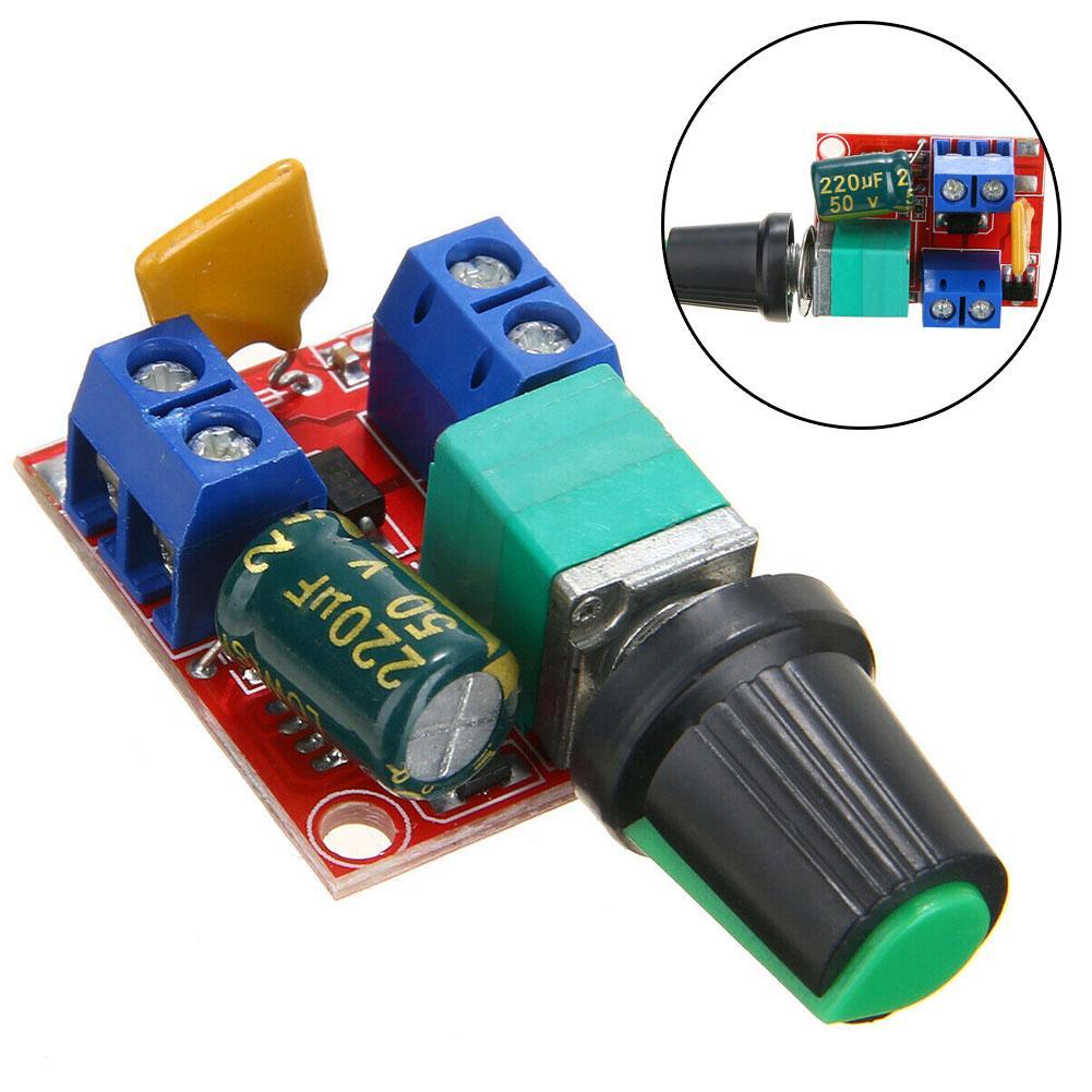 Bộ điều khiển tốc độ động cơ POWER 3-35v 12v 24v Pwm Dc Max 90w E1X7