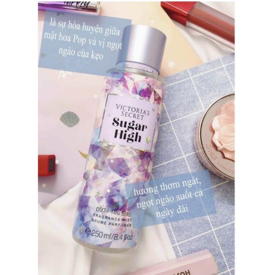 Xịt thơm toàn thân Victoria's Secret body mist mẫu mới đủ mùi