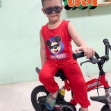 Bộ Ba Lỗ Quần Alibaba THUN LẠNH MINKY MOM In Hình Dễ Thương Cho Bé BL-IN28