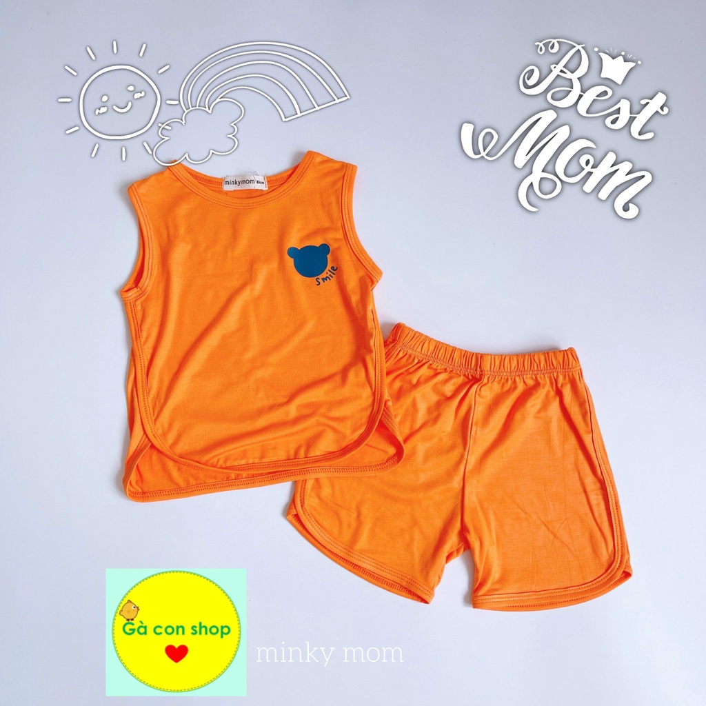 Set bộ bé thun lạnh sát nách balo màu size đại