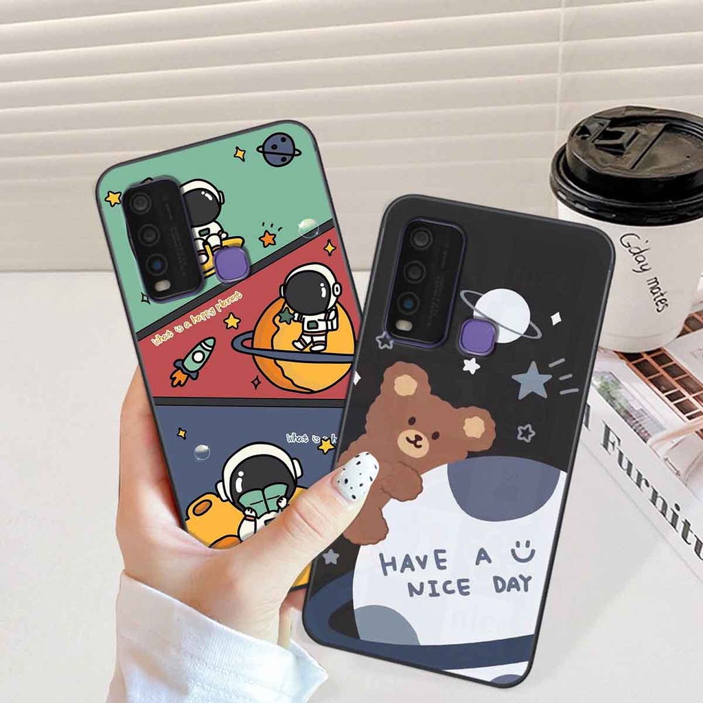 Ốp Vivo Y30 / Y50 in hình vũ trụ, phi hành gia bầu trời cute dễ thương
