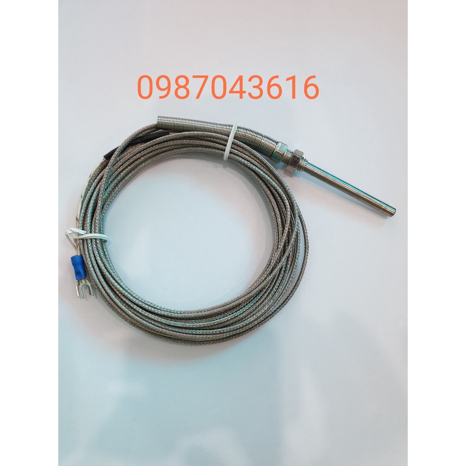 Can nhiệt K phi 5 dài 5cm dây dài 5 m, dải nhiệt đo 0~800 oC