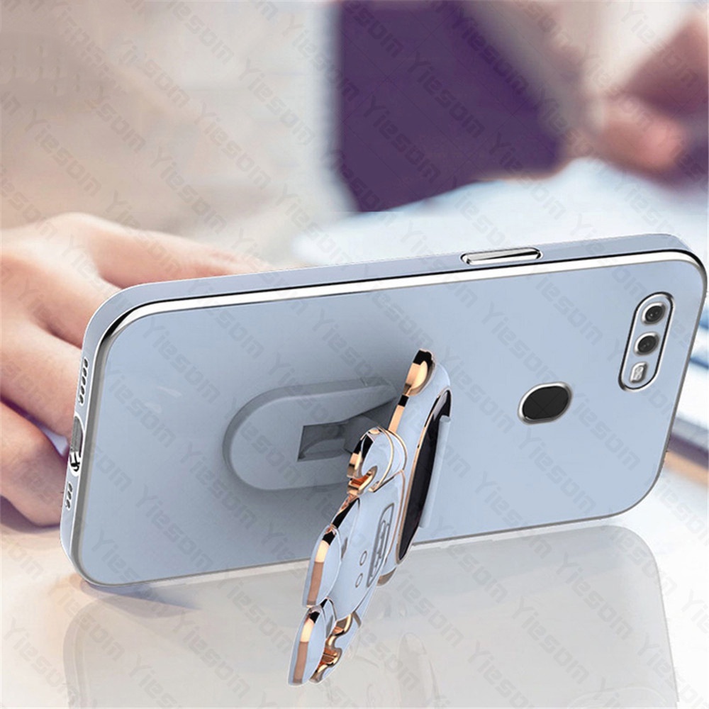 Ốp Điện Thoại Silicon Mềm Có Giá Đỡ Hình Phi Hành Gia Dành Cho OPPO F11 F11 Pro F9 F7 F5 F1S F17 F17 Pro