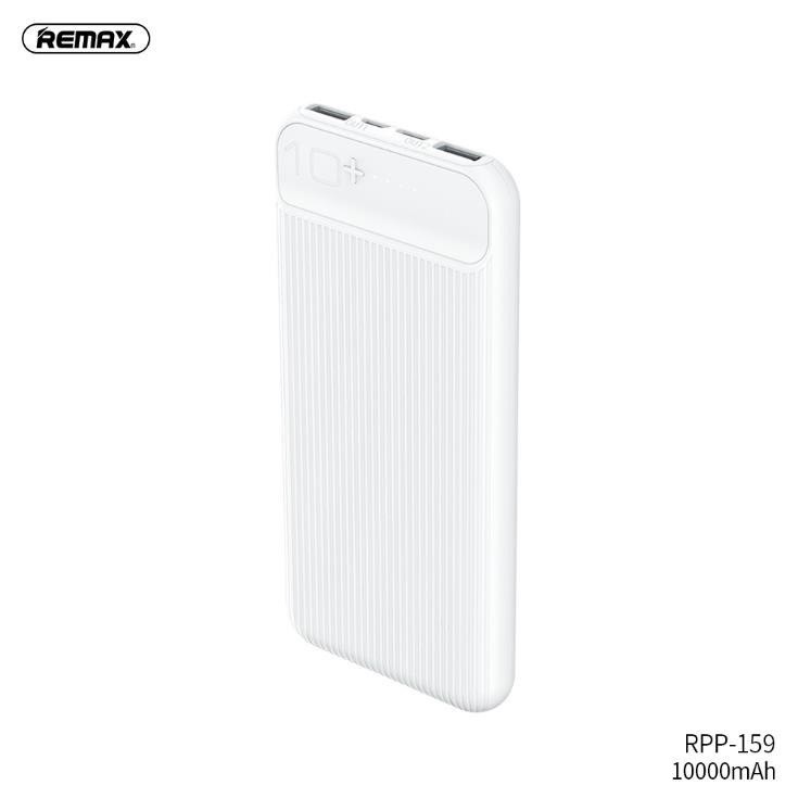 Pin Sạc Dự Phòng Remax RPP-159 10000mAh Lõi Polymer 2 Cổng Sạc Vào, 2 Cổng Sạc Ra - BH 1 Năm - Hưng Long PC