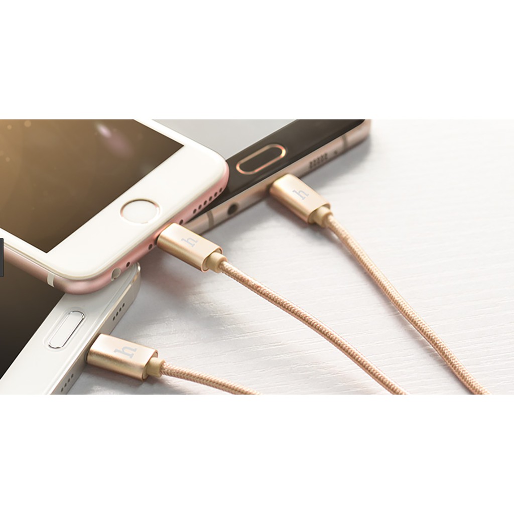 Cáp Sạc Hoco X2 3 Đầu Lightning , Micro Usb, Type C