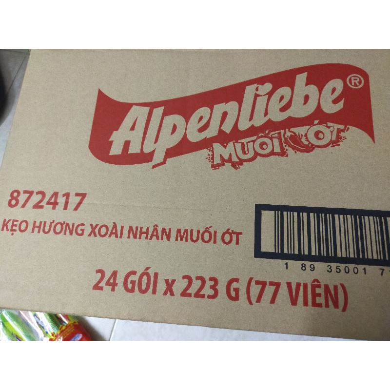 KẸO ALPENLIEBE HƯƠNG XOÀI NHÂN MUỐI ỚT TÚI 87G~30viên | BigBuy360 - bigbuy360.vn