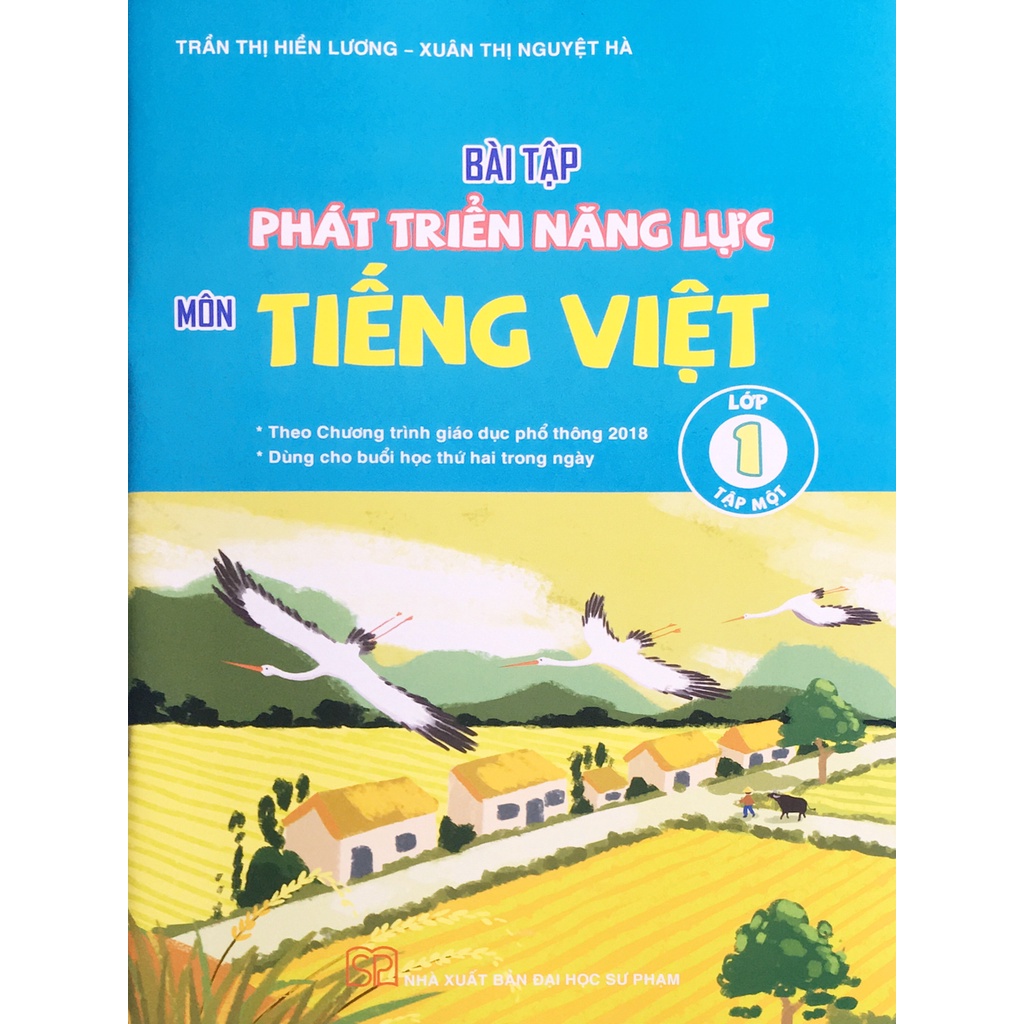 Sách - Bài tập phát triển năng lực môn tiếng việt lớp 1 - Tập 1 (Ảnh Cánh đồng)