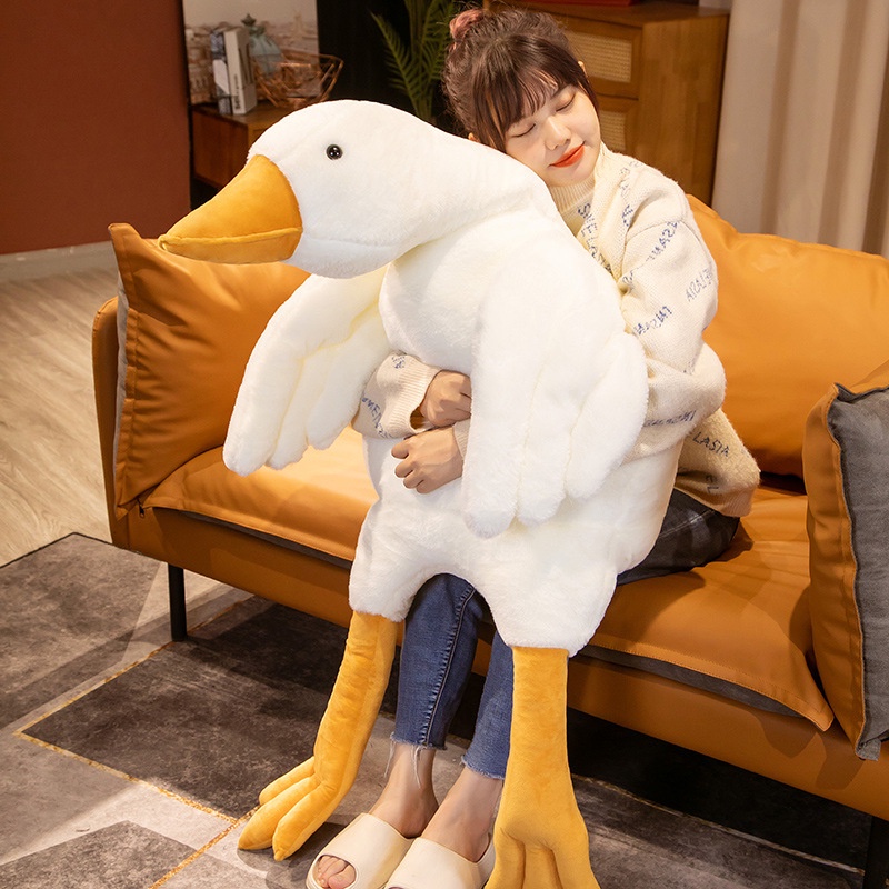 Gấu bông Đồ chơi nhồi bông Hình Con Ngỗng Ngộ Nghĩnh Kích Thước 50CM-160CM
