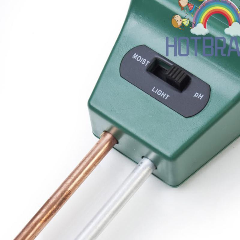 Máy đo độ ẩm ánh sáng mặt trời PH của đất 3 trong 1