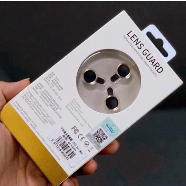 Khung dán bảo vệ 3 mắt camera iPhone 12 , IPhone 12 Pro Max chính hãng Wiwu Lens Camera cao cấp