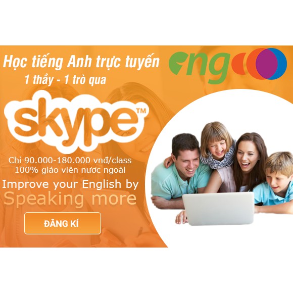 EngCoo English – Học Tiếng Anh Trực Tuyến 1 Thầy – 1 Trò Qua Skype!