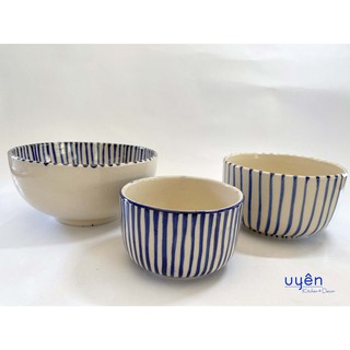 Chén cơm dạng trụ, gốm Tu Hú
