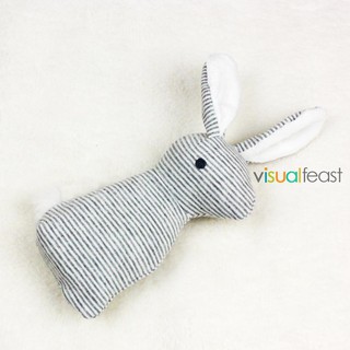 😉[Ready Stock/COD]😉Plush Long Ear Rabbit Baby Rattle Toys Hand Bells Baby Toy with BB Sound