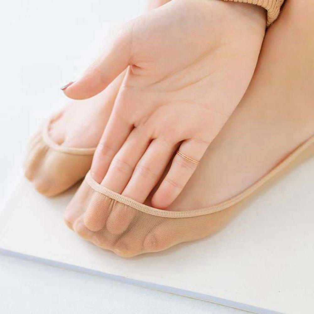 Vớ Thuyền Bằng Silicone Lụa Lạnh Siêu Mỏng Cổ Thấp Thoáng Khí