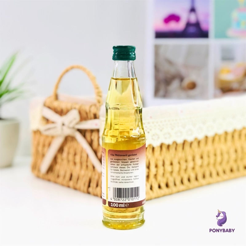 Dầu Óc Chó Nguyên Chất Brandle Vita Walnussol Cung Cấp Dinh Dưỡng Và Vitamin Cho Bé - Ponybaby Store