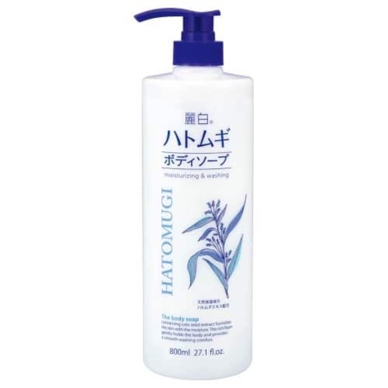 Sữa tắm trắng da ý dĩ hatomugi 800ml