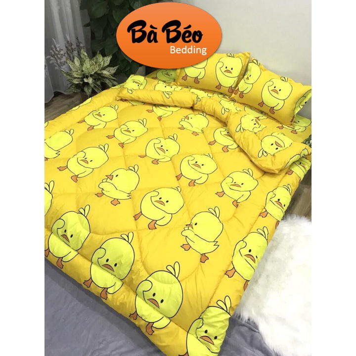 Vỏ chăn lồng được ruột 2m2x2m Cotton Poly có khoá kéo, hoạ tiết ngộ nghĩnh
