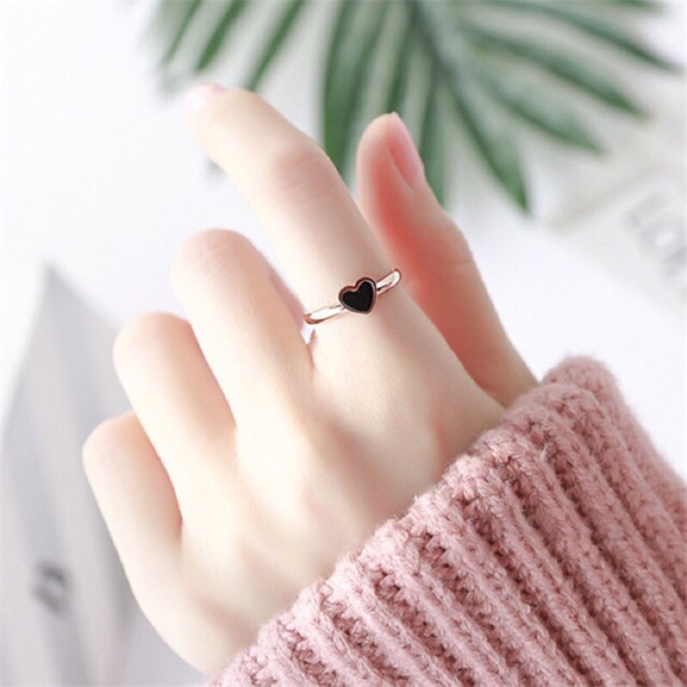 Ốp lưng điện thoại phối nhẫn đeo ngón tay hình trái tim dễ thương