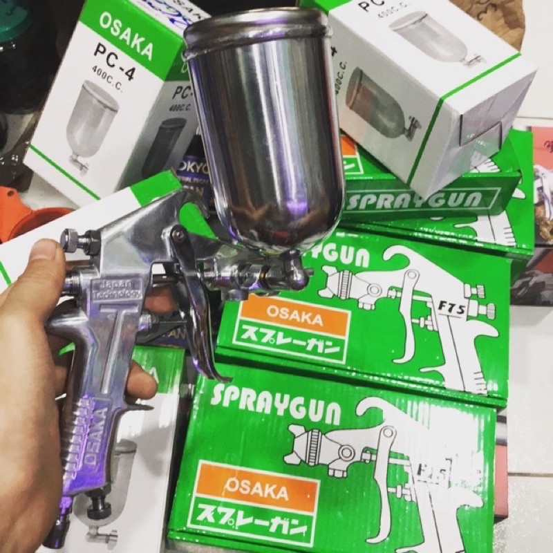 Súng phun sơn OSAKA F75( bình 300cc) hàng chính hãng