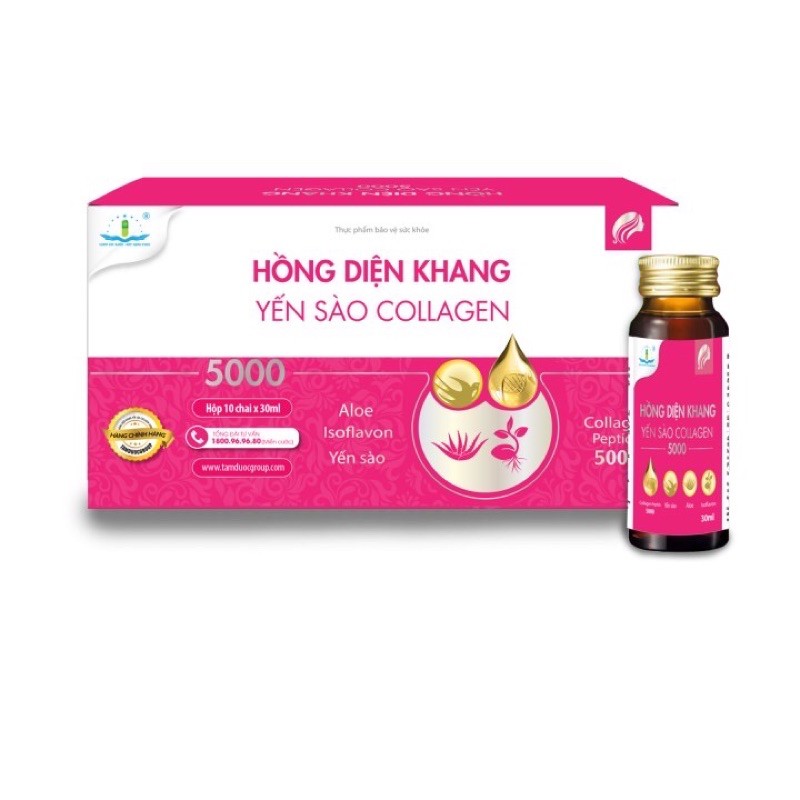 YẾN SÀO COLLAGEN HỒNG DIỆN KHANG