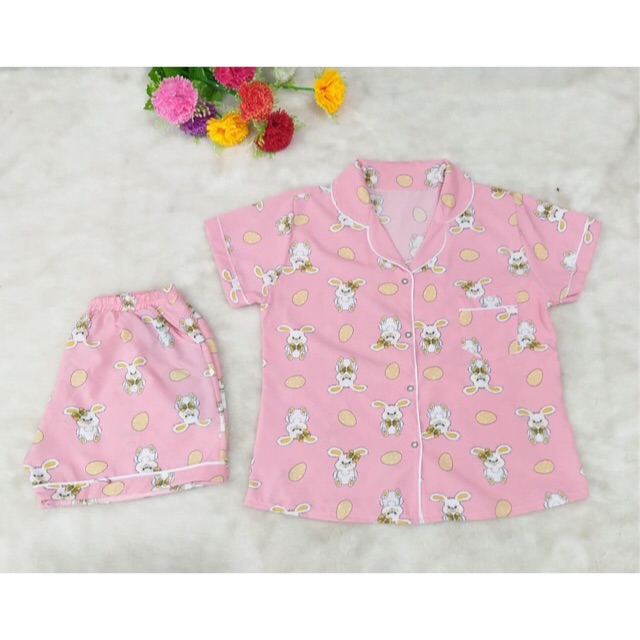 Sỉ, lẻ Bộ pijama lụa thái loại 1 bán shop quần đùi tay ngắn ( bao đẹp, bao giặt)