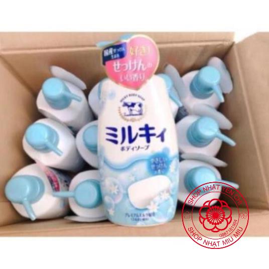 Sữa tắm bò Cow Brand Milky 550 ml