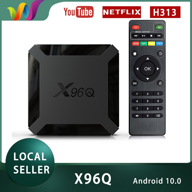 X96Q TV BOX Android 10.0 Allwinner H313 lõi tứ 4k 2.4g hỗ trợ Wifi/Netflix/Youtube Android Tivi box