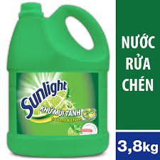 Nước rửa chén Sunlight 4 lít (thiên nhiên + trà xanh)