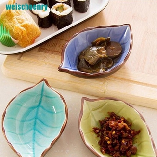 Đĩa Sứ Hình Chiếc Lá Đựng Nước Chấm