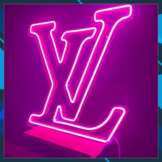 ( ĐÈN DECCOR ) Đèn Led Neon Hình Logo Luôn Vui Tươi (LV)