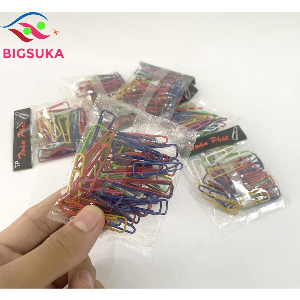 Ghim kẹp giấy nhiều màu tam giác - Ghim kẹp tài liệu A4 BIGSUKA