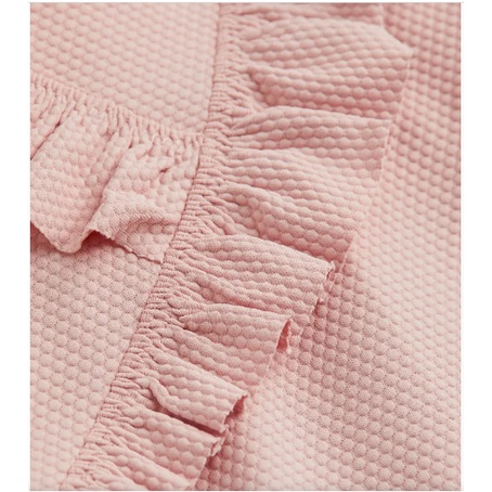 Bikini hồng viền bèo bé gái HM