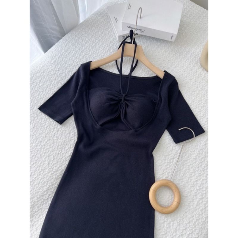 ĐẦM BODY FOM NGẮN CỘT CỔ