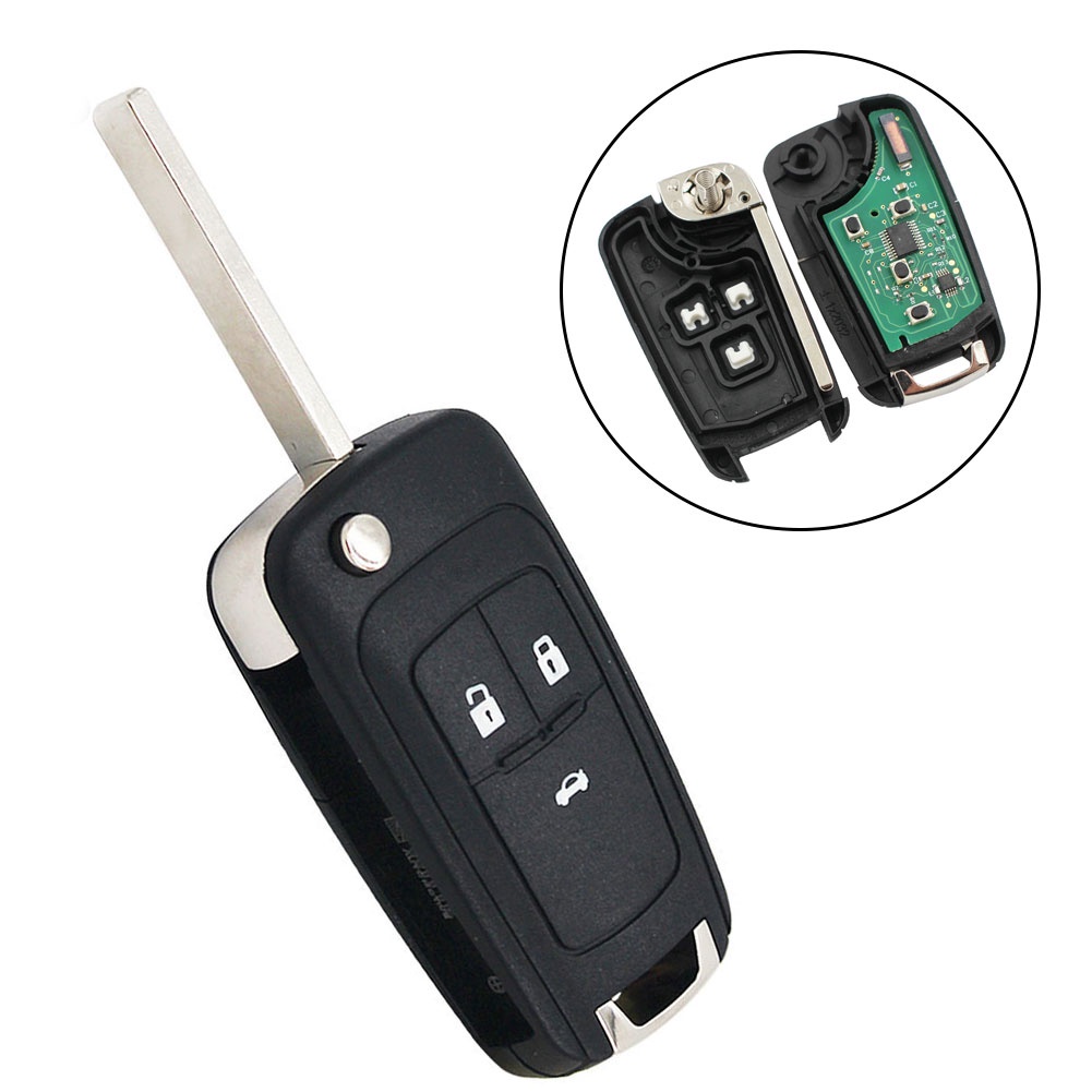Chìa Khóa Điều Khiển Từ Xa Chip ID46 3 Nút 434MHz Cho Chevrolet Cruze Aveo Orlando