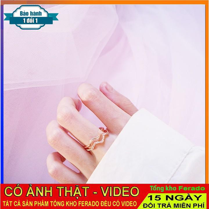 [ xả kho ] Nhẫn nữ bạc 925 N001T hình học zíc zắc hàn quốc