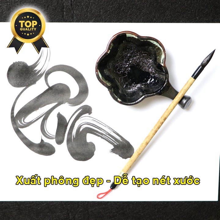 Combo 04 Bút lông thư pháp HERO - Loại 1 | Cọ thư pháp Hero | Bút lông trung tự BUT-04HERO